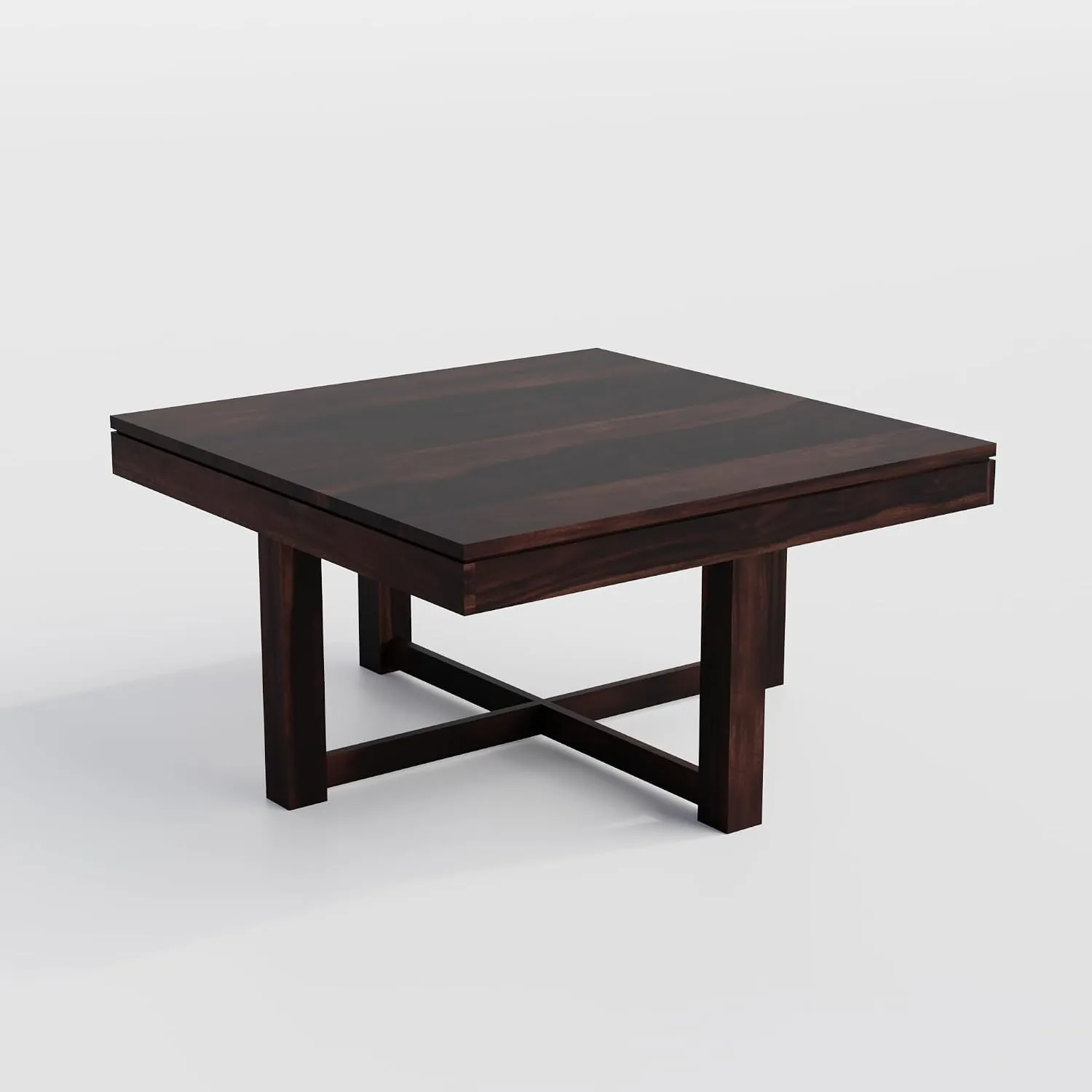 Solid Sheesham Wood Rectangle Centre Table Center Tables Desk and Decor 