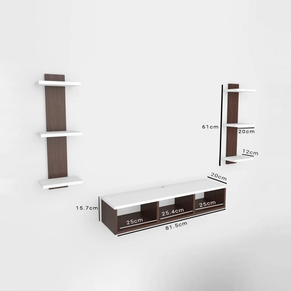 v Unit for Living Room 43 inch Engineered Wood Wall Mounted TV Wall Mounted TV Units Desk and Decor 