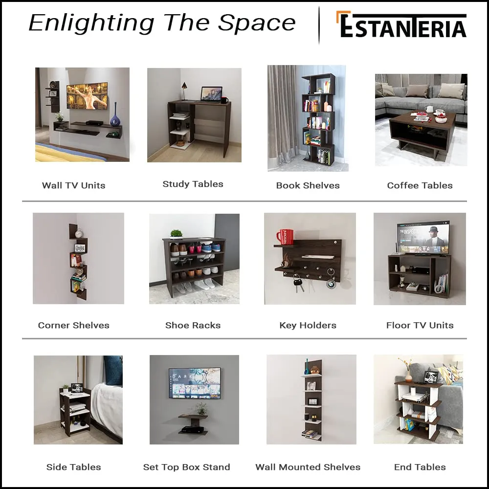 v Unit for Living Room 43 inch Engineered Wood Wall Mounted TV Wall Mounted TV Units Desk and Decor 