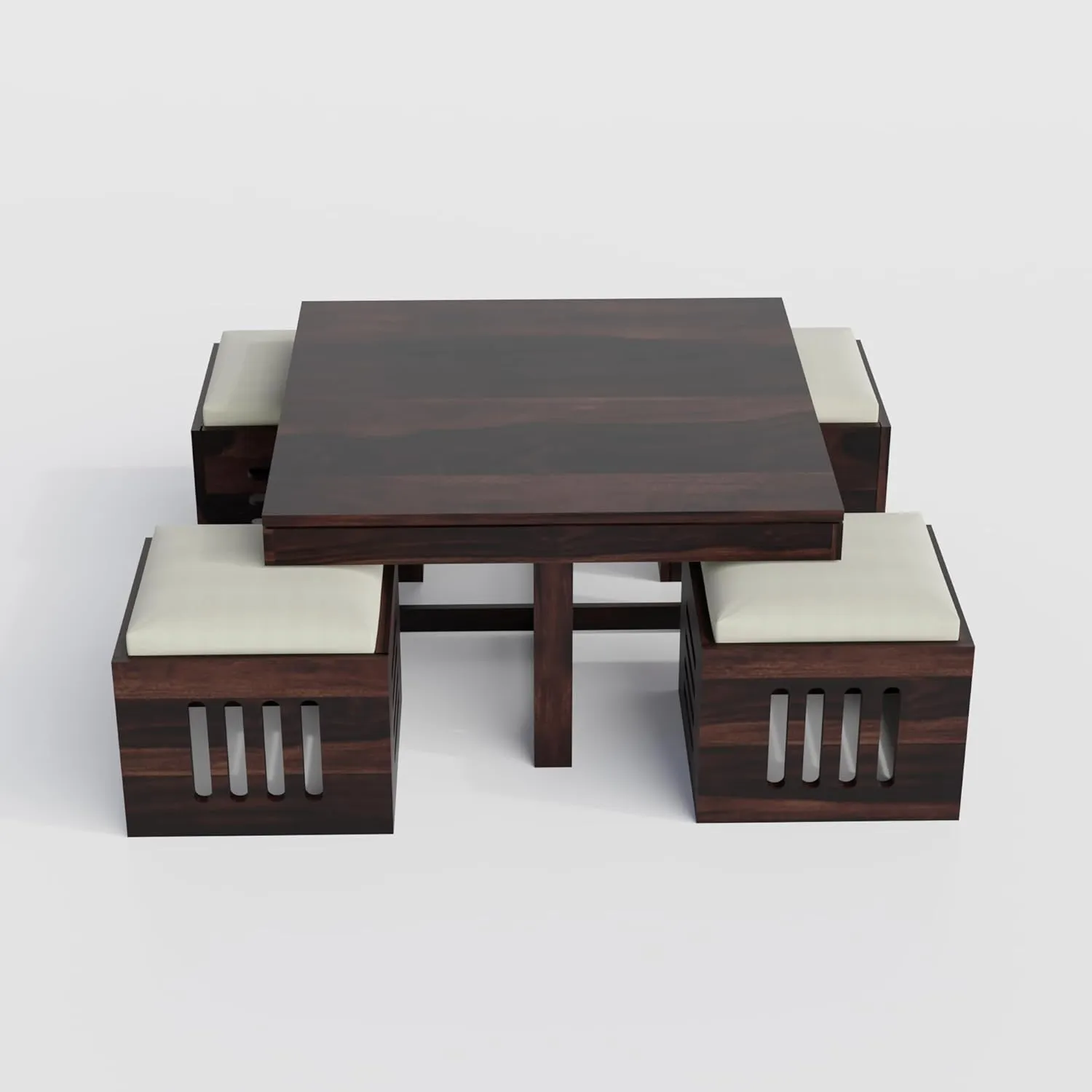 Solid Sheesham Wood Rectangle Centre Table Center Tables Desk and Decor 