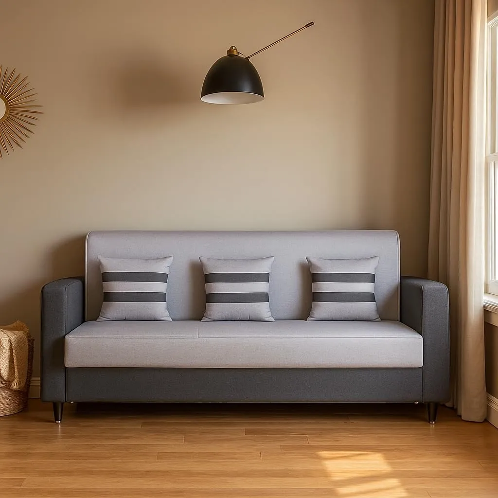 Furniture 3 Seater Fabric Sofa Set for Living Room