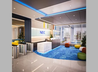 Modern Office Reception Area