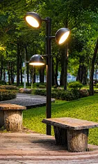 Modern Multi-Head Outdoor Garden Street Light
