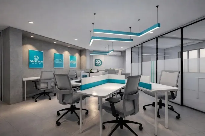 Open-Plan Office WorkstationOpen-Plan Office Workstation Area — "DANTECH Academy" Area
