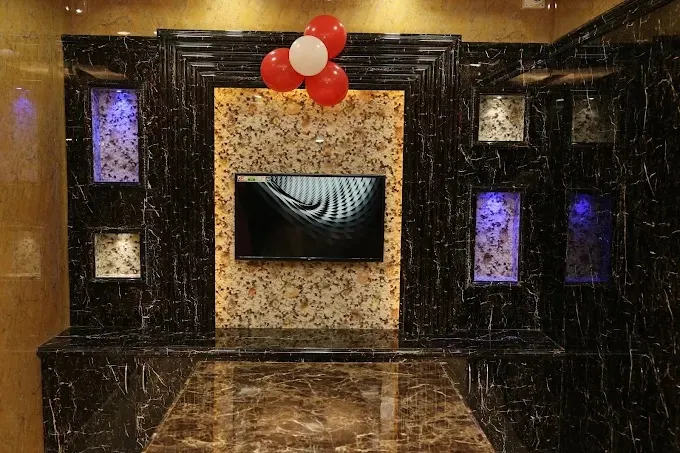 Reception Lobby / Elevator Foyer — Marble Feature Wall