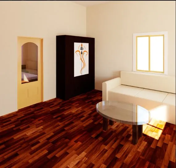 Simple Living Room (Concept Render)