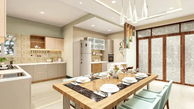 Open-Plan Kitchen with Dining Area