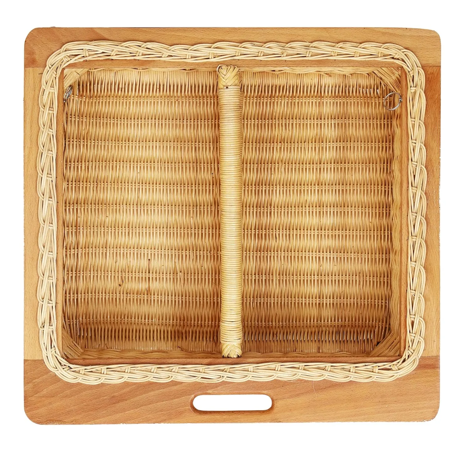 Wicker basket for modular kitchen