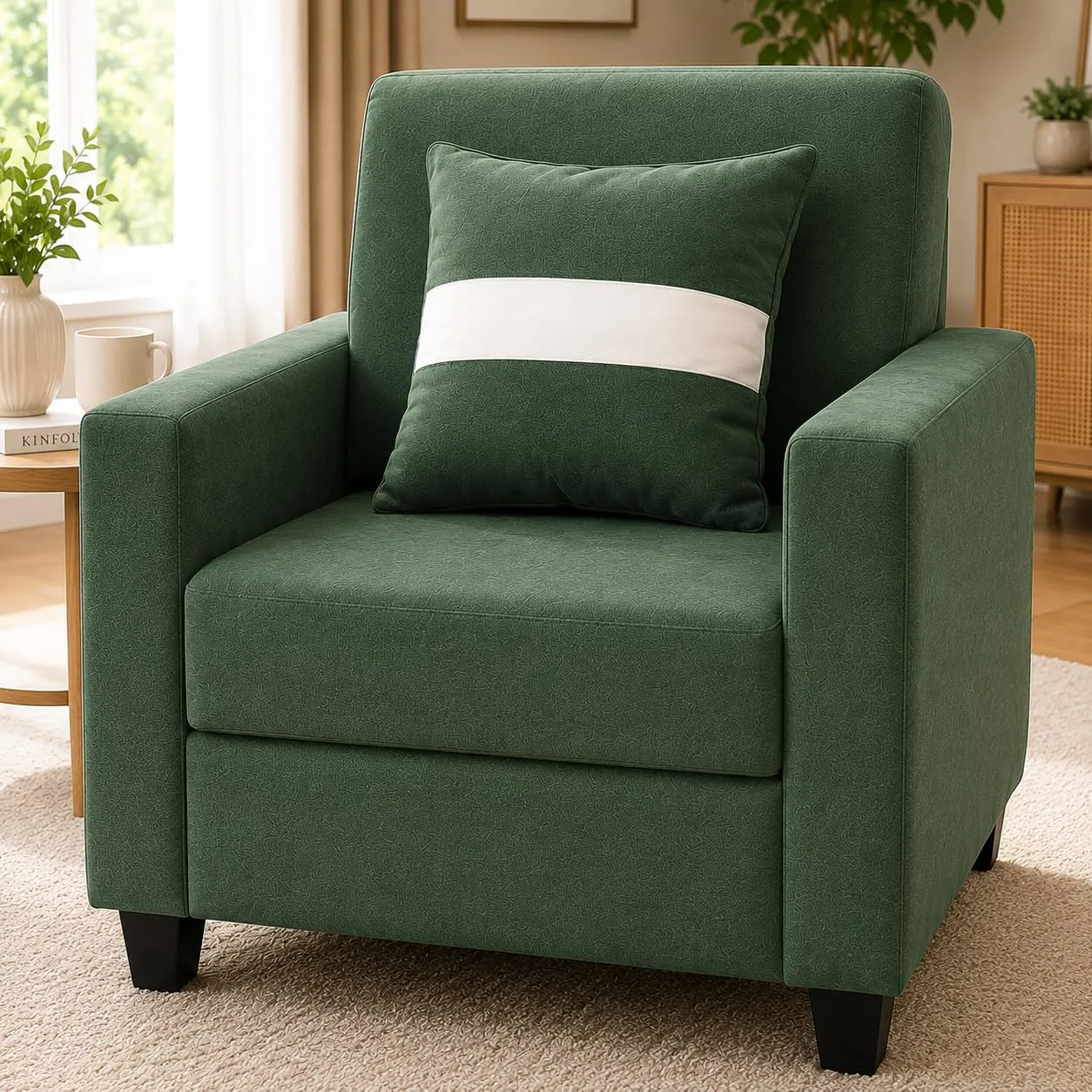 Furniture 1 Seater Fabric Sofa for Living Room Furniture