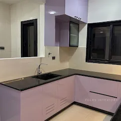 Lavender Modular Kitchen