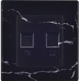 Telephone & computer data socket