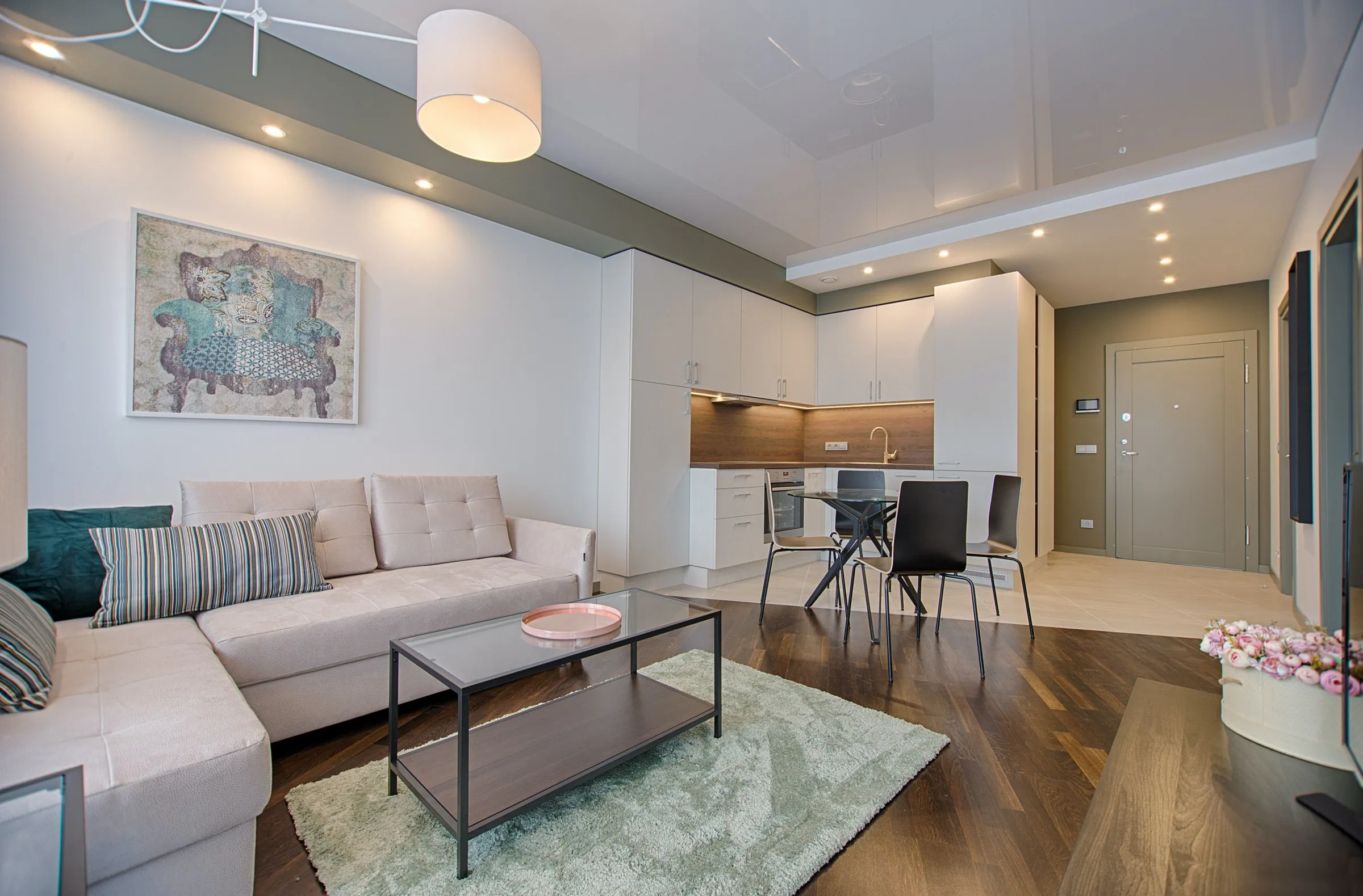 Open-Plan Living & Kitchen Studio Apartment
