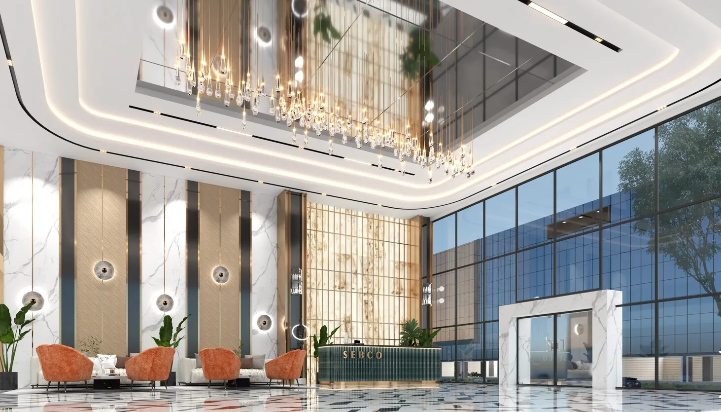 Main Lobby / Reception Hall — SEBCO Building