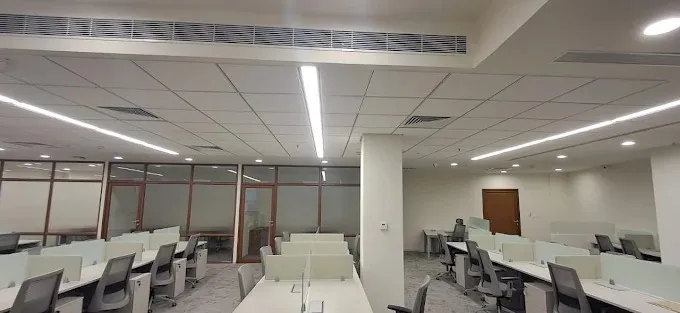 Open-Plan Office Workstation Floor