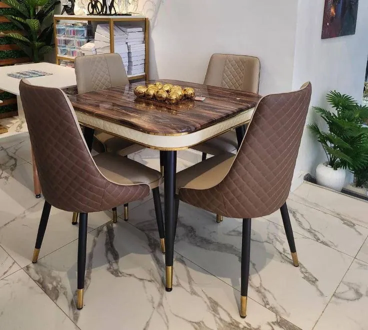 Aura Luxe 4-Seater Dining Set