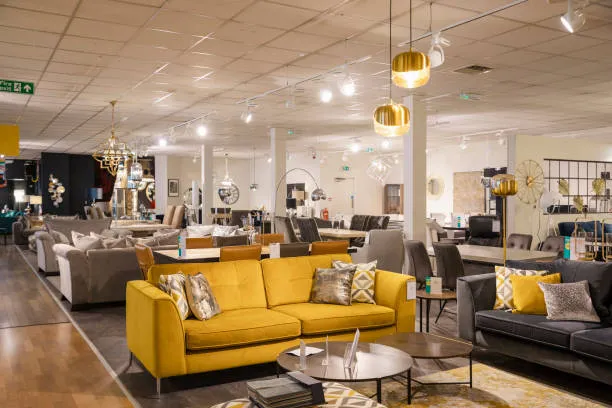 Furniture showroom layout