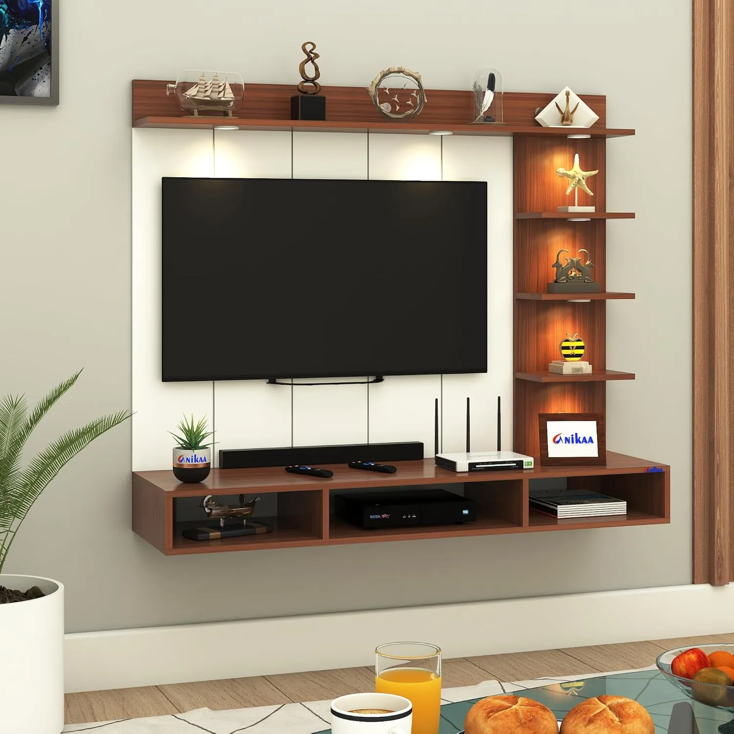 Tyron Engineered Wood Wall-Mount TV Unit