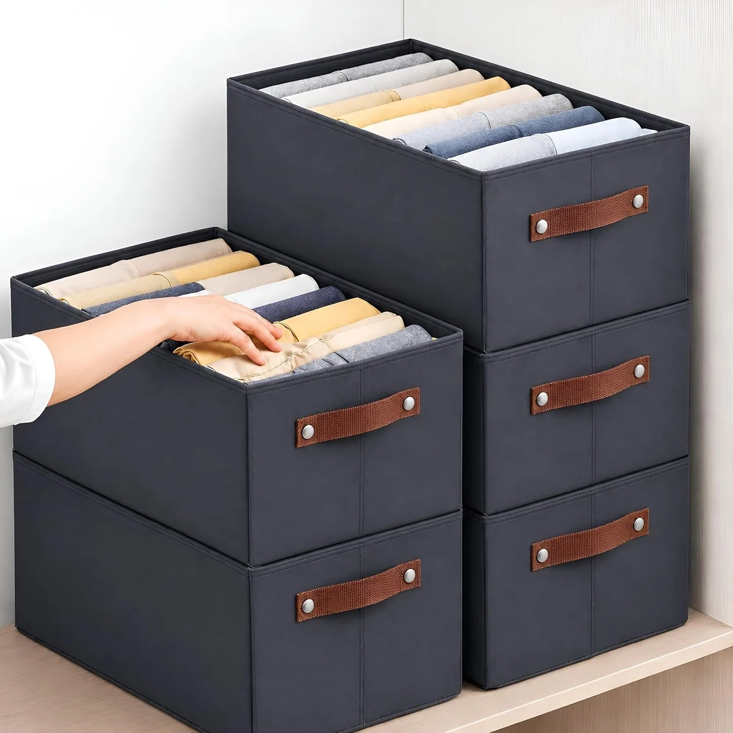 4 Pcs Wardrobe Organizer for Storage with Wardrobe Organizers Desk and Decor