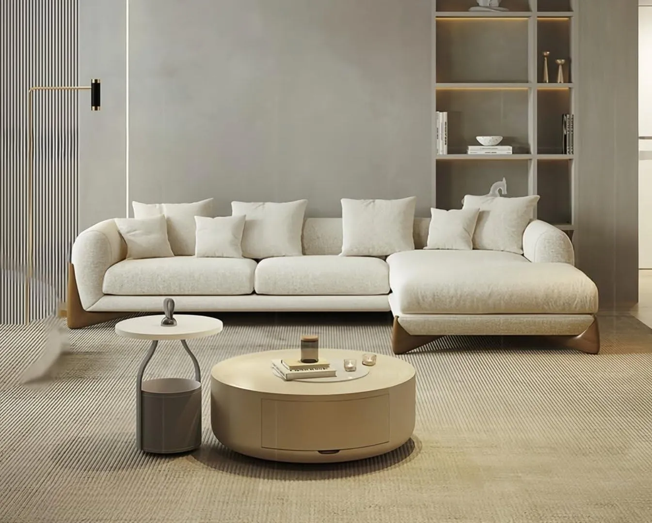 L Shaped Sectional Sofa with Chaise