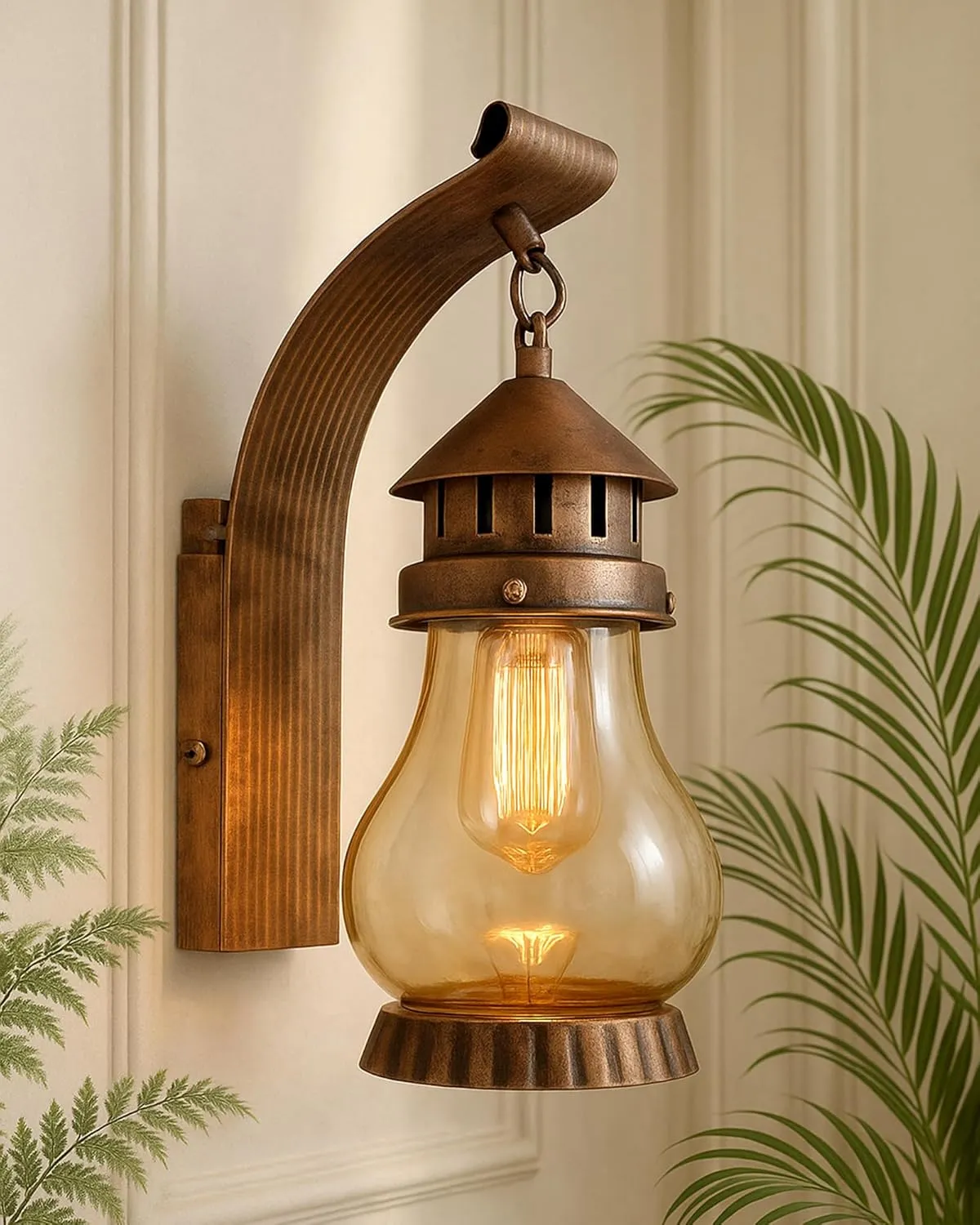 Vintage Wall Lantern | Rustic Outdoor & Indoor Wall Light
