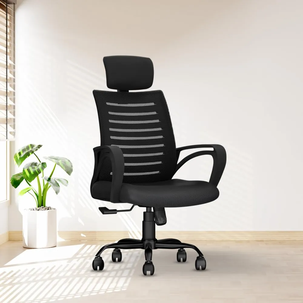 Desire C104 Mesh High Back Ergonomic Office Chair with Executive Chairs Desk and Decor
