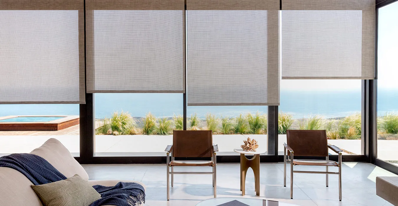 Textured Solar Screen Roller Blinds