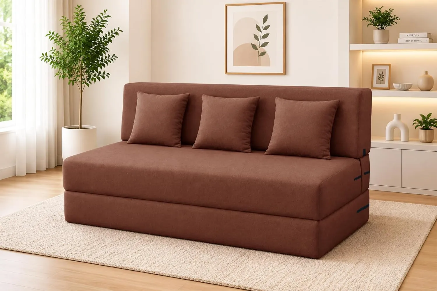 Foldable 3 Seater Sofa Cum Bed